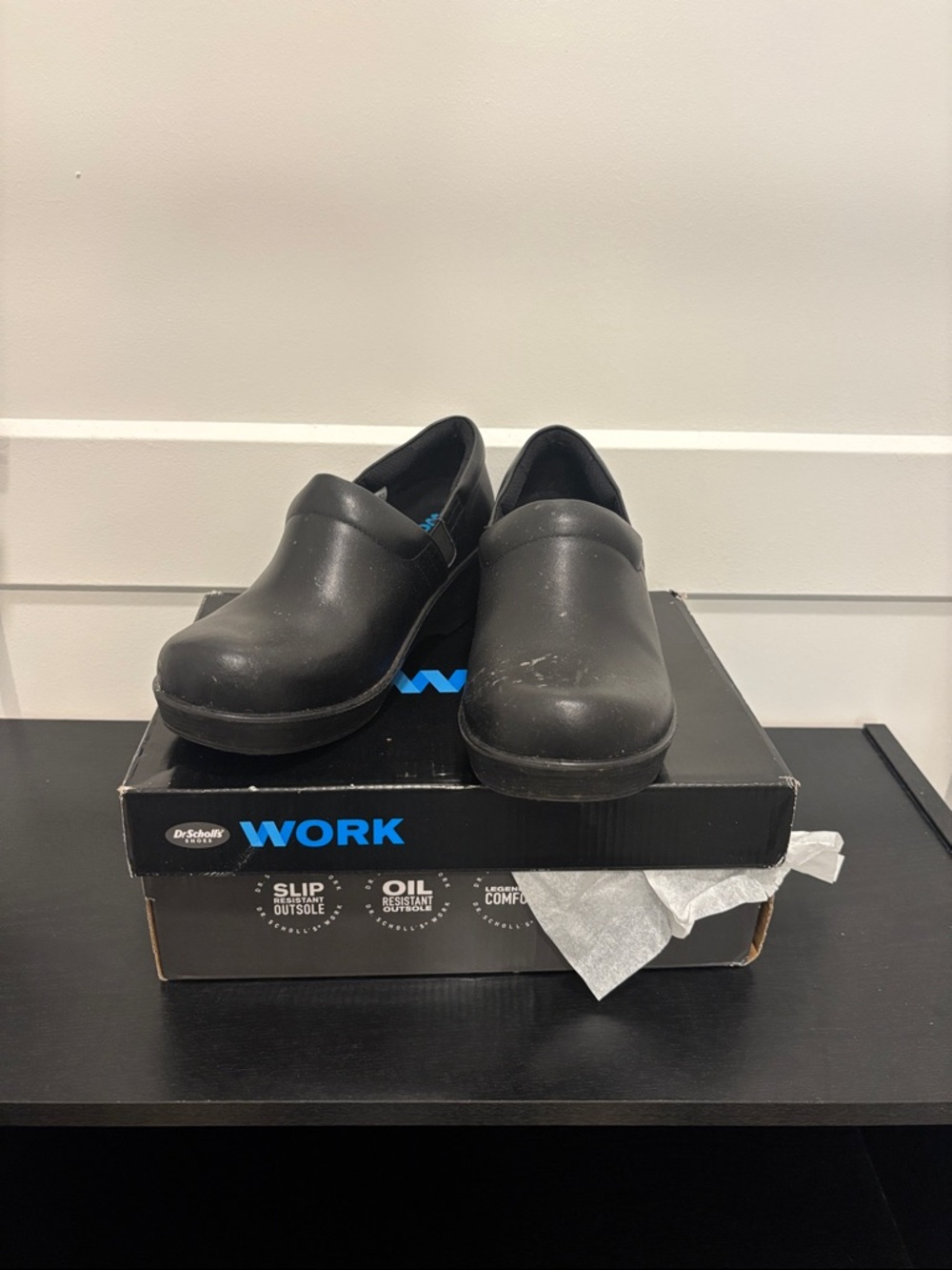 Dr. Scholl's Black Professional Slip-On Clogs